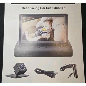 Rear Facing Digital Baby Car Monitor 4.3” HD Night Vision Display And Camera